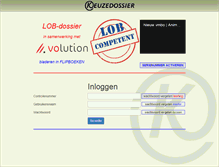 Tablet Screenshot of keuzedossier.nl